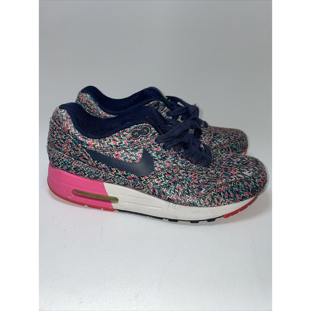 Nike Air Max 1‎ SP Zig-Zag 616170-430 Sneakers Women Sz: 9 Pink Teal - Used